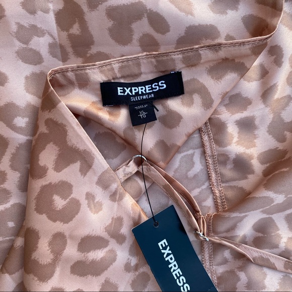 Express Leopard Pattern Pajama Set - Picture 6 of 6